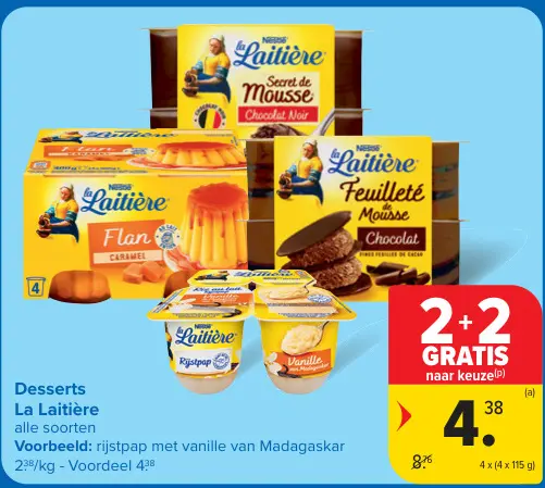 Promotie: Desserts La Laitière