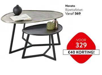 Aanbieding: Novato bijzettafelset