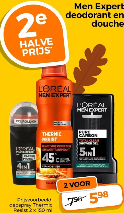 Aanbieding: Men Expert deodorant en douche