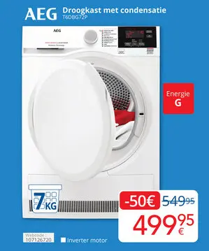 Aanbieding: AEG Droogkast met condensatie