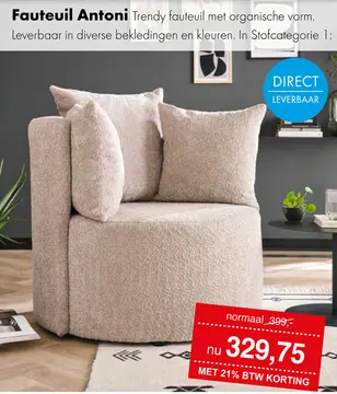 Aanbieding: Antoni fauteuil