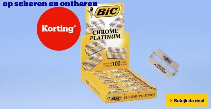 Aanbieding: Chrome Platinum Razor Blades