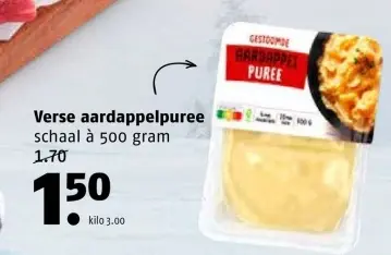 Aanbieding: Verse aardappelpuree