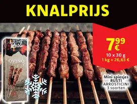 Aanbieding: Mini spiesjes RUSTI ARROSTICINI