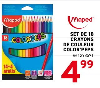 Offre: Crayons de couleur color'peps