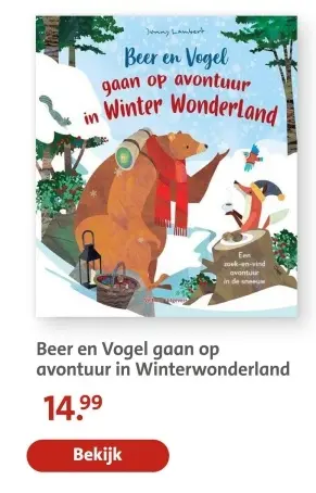 Aanbieding: Beer en Vogel gaan op avontuur in Winterwonderland