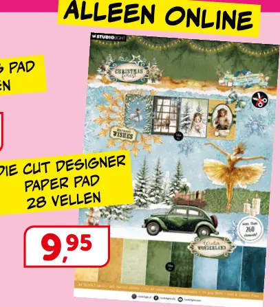 Promotie: Die cut designer paper pad
