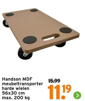Aanbieding: MDF meubeltransporter