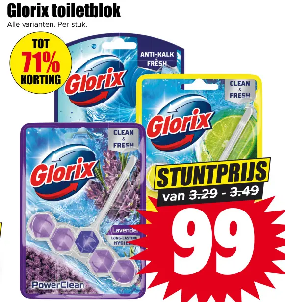 Aanbieding: Glorix toiletblok