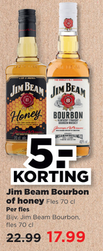 Aanbieding: Jim Beam Bourbon of honey