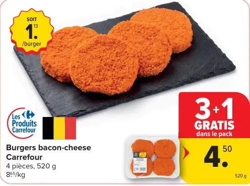 Offre: Burgers bacon-cheese