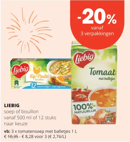 Promotie: soep of bouillon