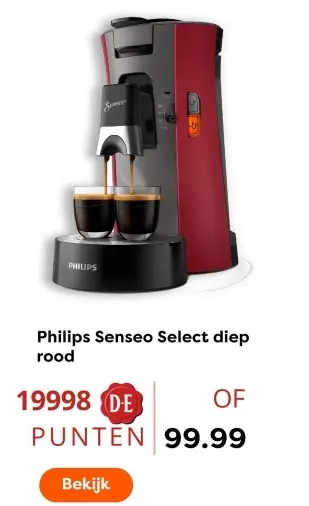 Aanbieding: Senseo Select diep rood