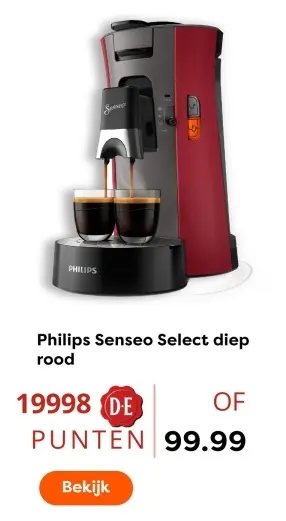 Aanbieding: Senseo Select diep rood
