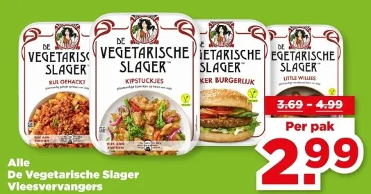 Alle De Vegetarische Slager Vleesvervangers