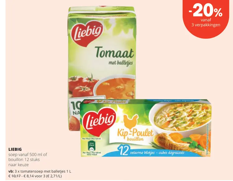 Promotie: Soep of bouillon