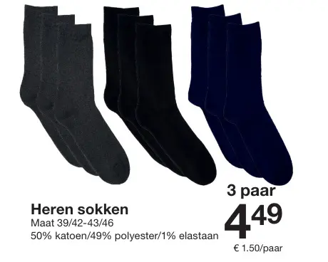 Promotie: Heren sokken