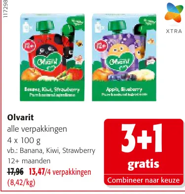Promotie: Olvarit alle verpakkingen
