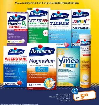 Aanbieding: Davitamon vitamine C bruistabletten