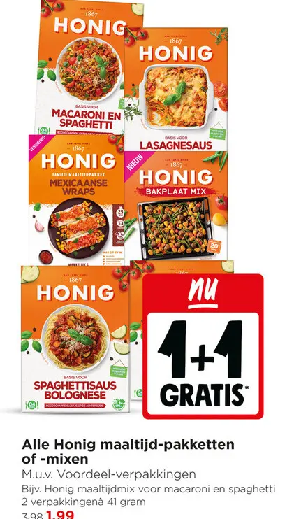 Aanbieding: Alle Honig maaltijd-pakketten of -mixen