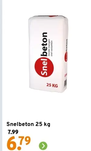 Aanbieding: Snelbeton