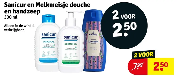 Aanbieding: Douche en handzeep