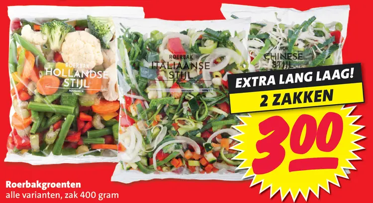 Aanbieding: Roerbakgroenten