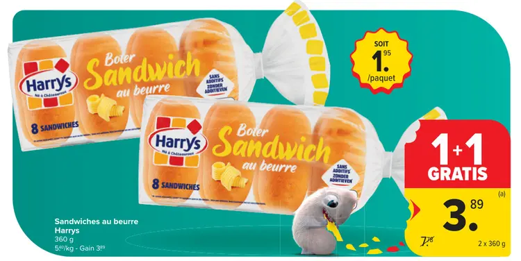 Offre: Sandwiches au beurre