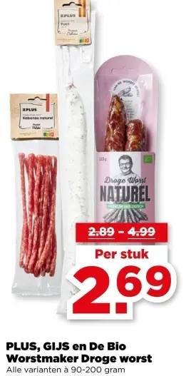 Aanbieding: Droge worst