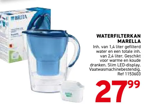 Promotie: Waterfilterkan marella
