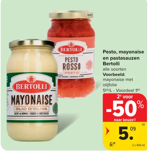 Promotie: Pesto, mayonaise en pastasauzen
