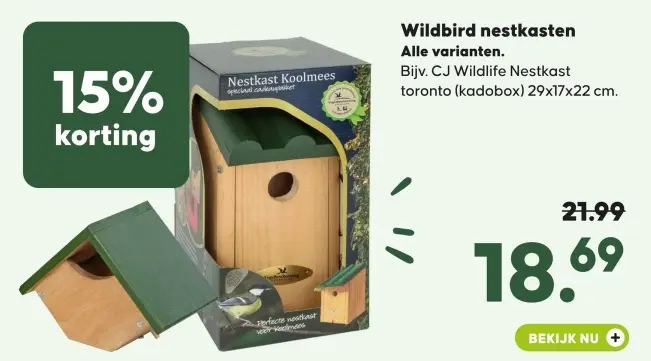 Aanbieding: Wildbird nestkasten