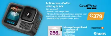 Aanbieding: Action cam - GoPro HERO BLACK