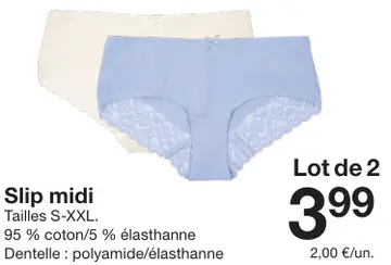 Offre: Slip midi