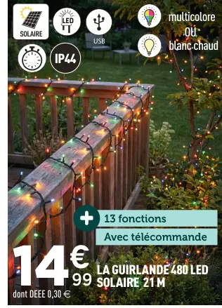 Offre: Guirlande solaire