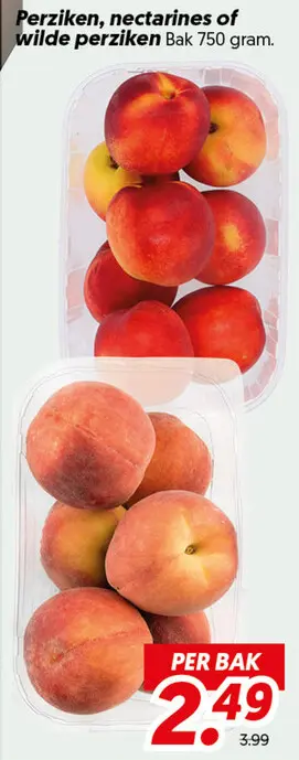 Perziken, nectarines of wilde perziken