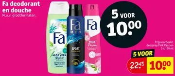 Aanbieding: Deodorant en douche