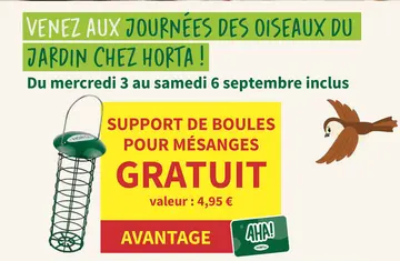 Offre: Support de boules pour mésanges