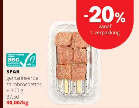 Promotie: Gemarineerde zalmbrochettes