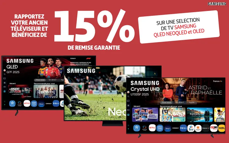 Offre: TV Samsung QLED, NeoQLED et OLED
