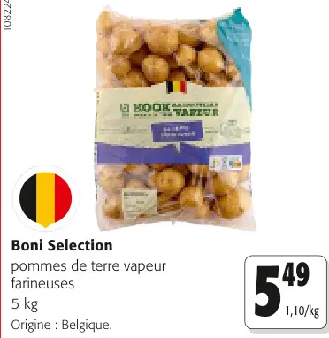 Offre: Pommes de terre vapeur farineuses