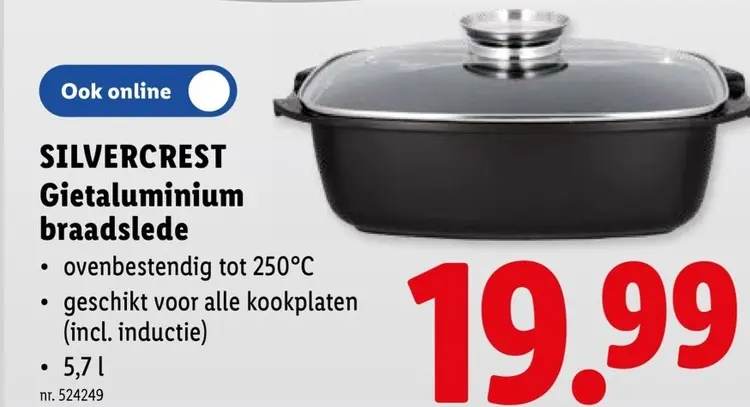 Promotie: Gietaluminium braadslede