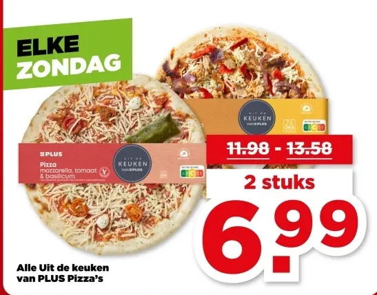 Aanbieding: Alle Uit de keuken van PLUS Pizza's