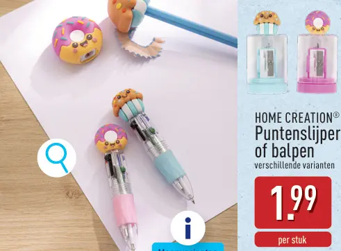 Promotie: Puntenslijper of balpen