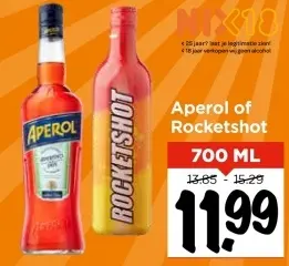 Aanbieding: Aperol of Rocketshot