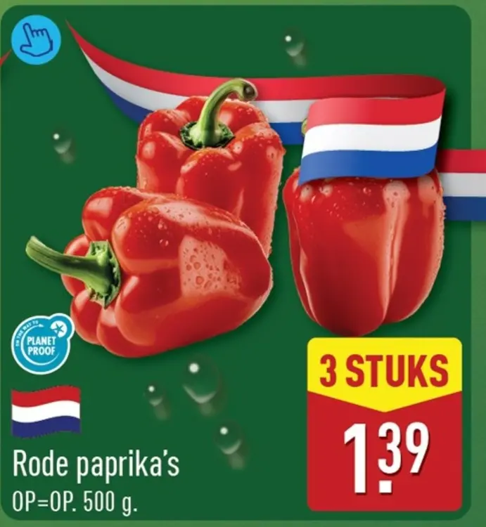 Aanbieding: Rode paprika's
