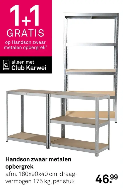 Aanbieding: Zwaar metalen opbergrek