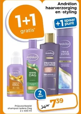 Aanbieding: Andrélon haarverzorging en -styling