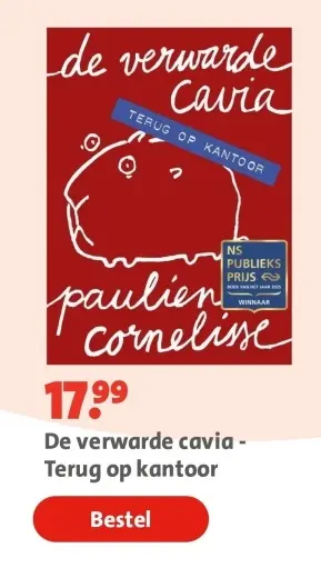 Aanbieding: Boek - De verwarde cavia - Terug op kantoor