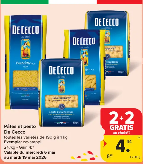 Offre: Pâtes et pesto